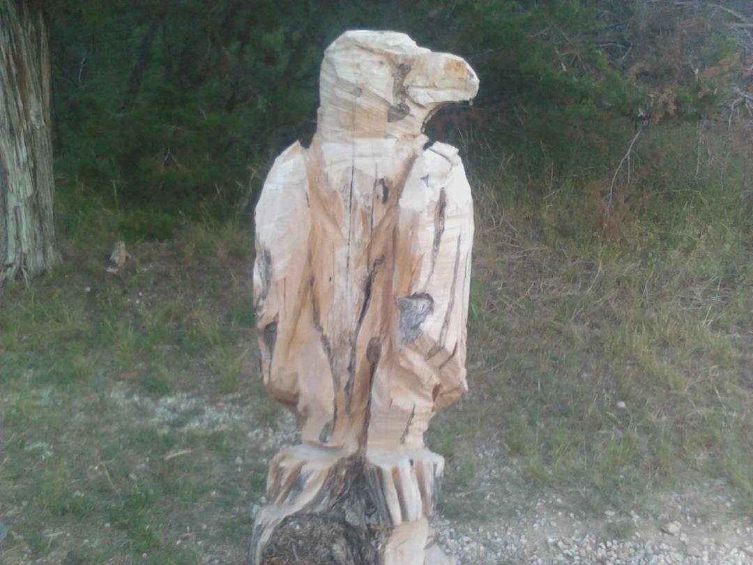 Jeremy got bored waiting for us to arrive so he widdled out an eagle..