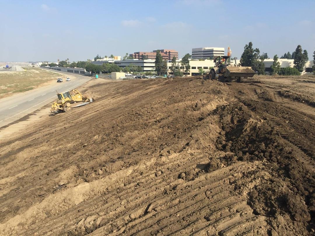 Tracking the slope at the east end of Runway 12-30 Long Beach Airport