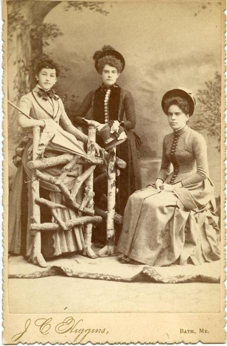 Three women in Hats - Bath, Maine ?