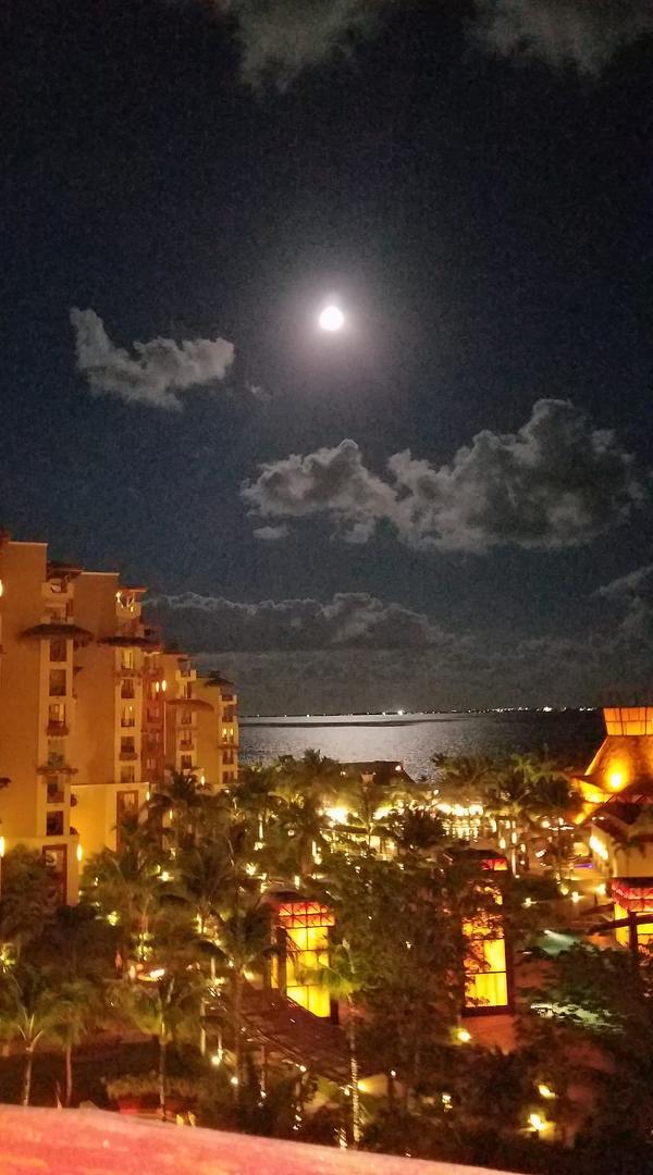 This was taken from our balcony last night.