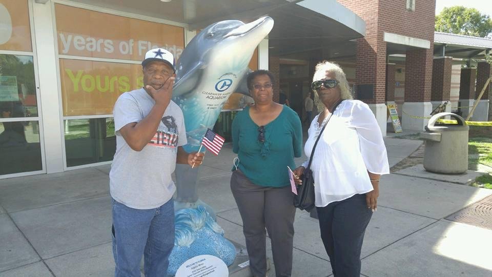Brother Gerald, Sister Linda and me upon Florida arrival.