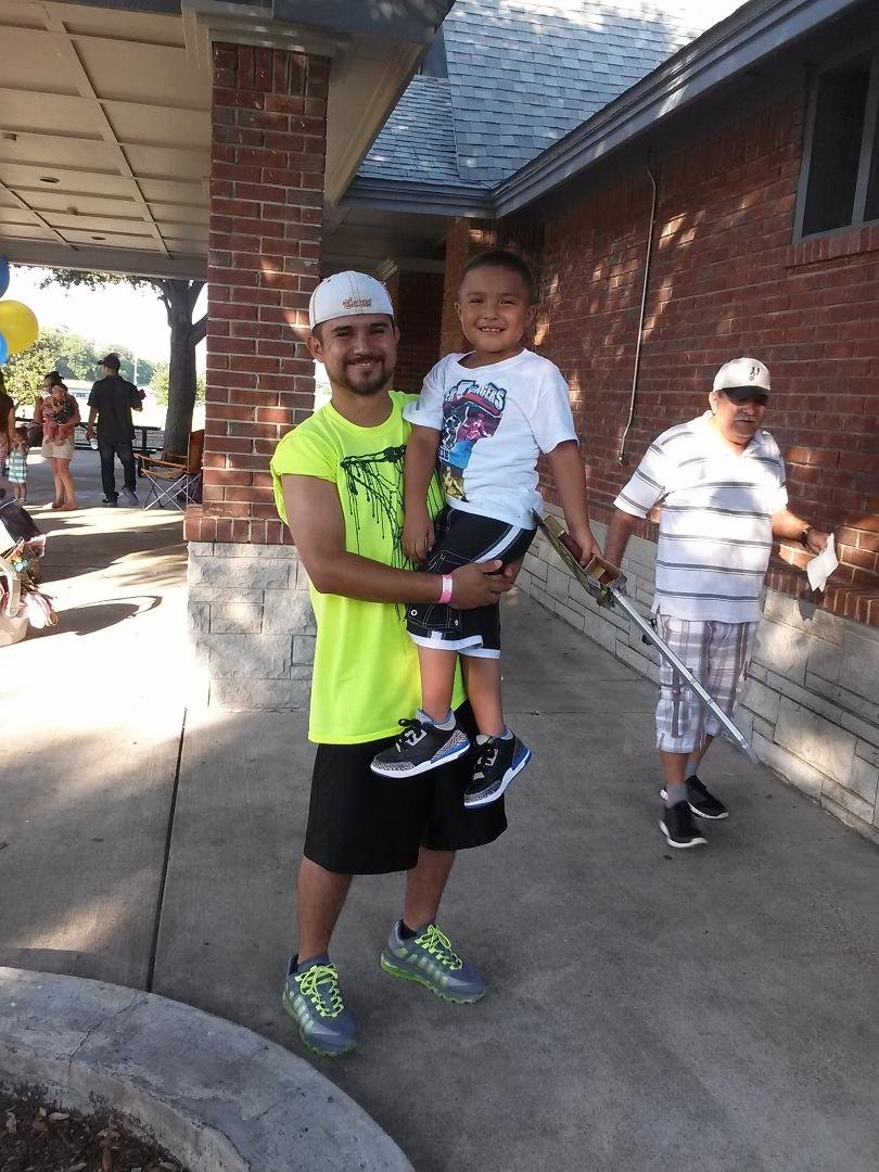 This gets harder every year and don't mean carrying him but watching him grow up so fast but to me he will still be my lil frankie