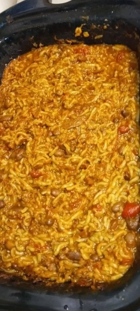 Ramen noodle chilli casserole