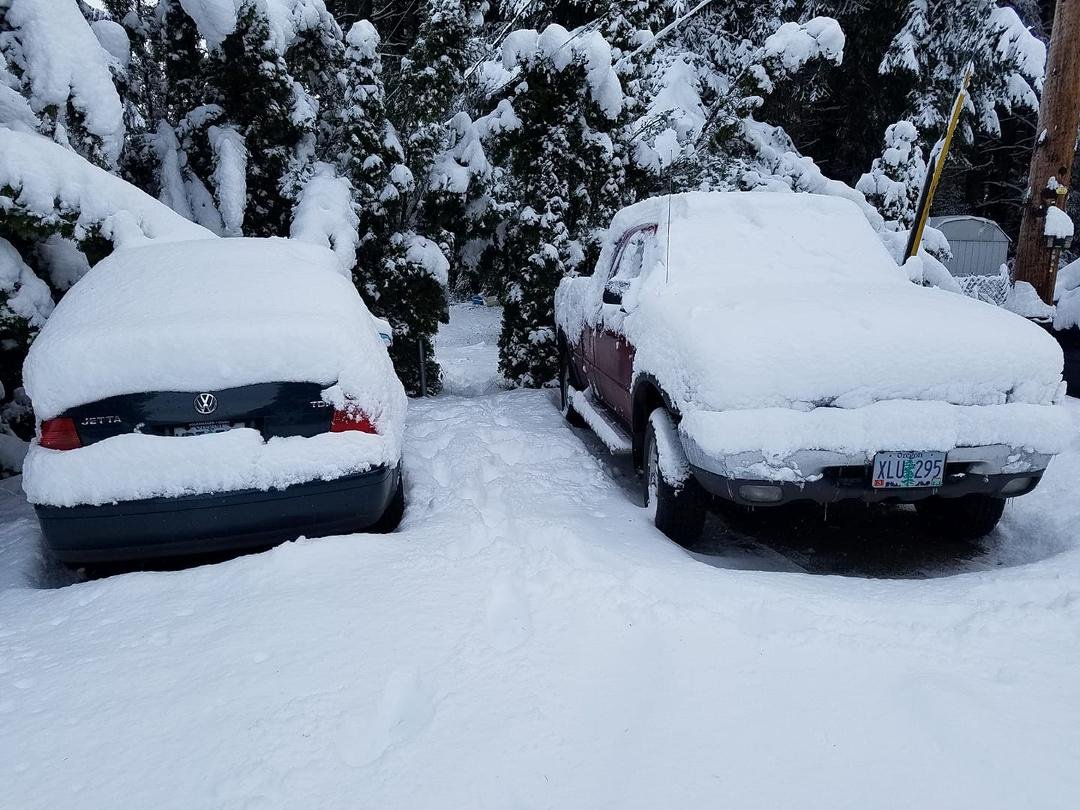 Yeah, it's going to take a few minutes to dig out, but Mom needs milk!