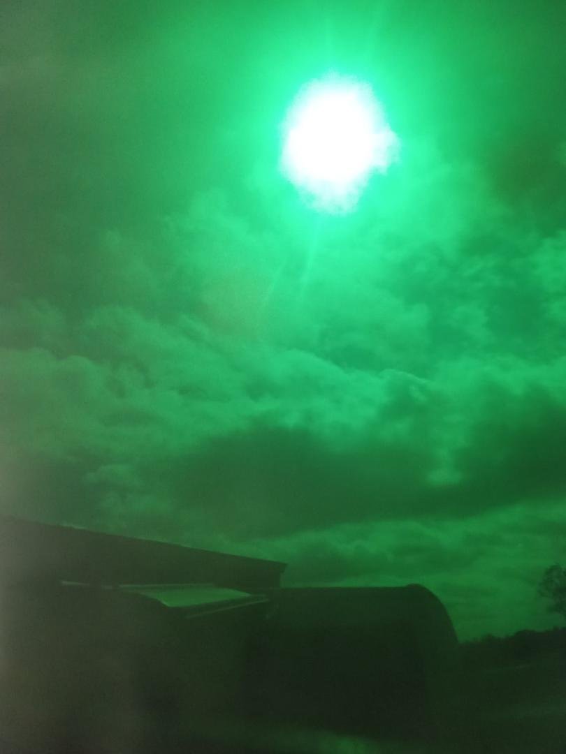 Well I looked up too late but could see the last part of the moon over the sun. It didn't get dark like few years ago and 8 got much better pics then too