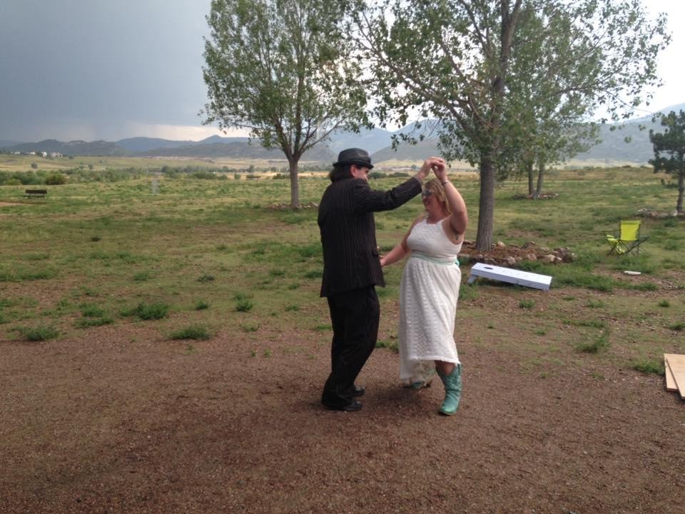 Bride and Brother dance