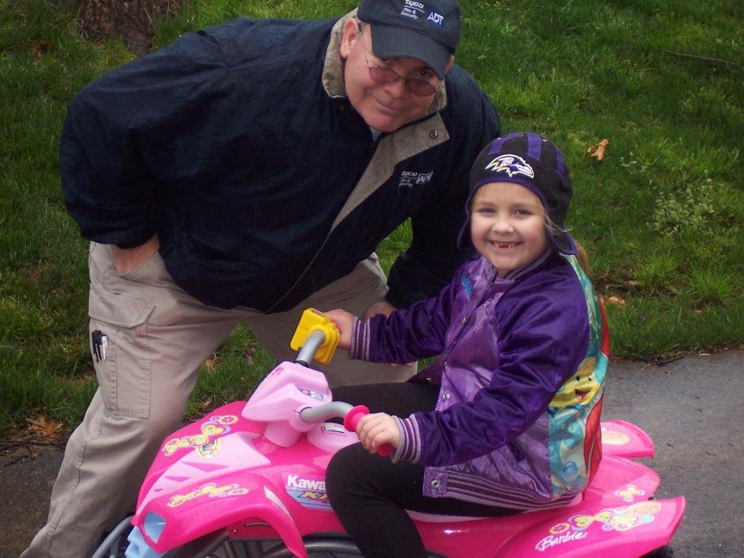 Ella & her Poppy play in the rain....any day with Ella is a Sunny Day!