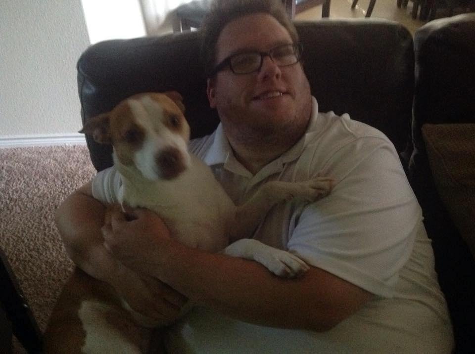 Zac & Shugar watching the game.