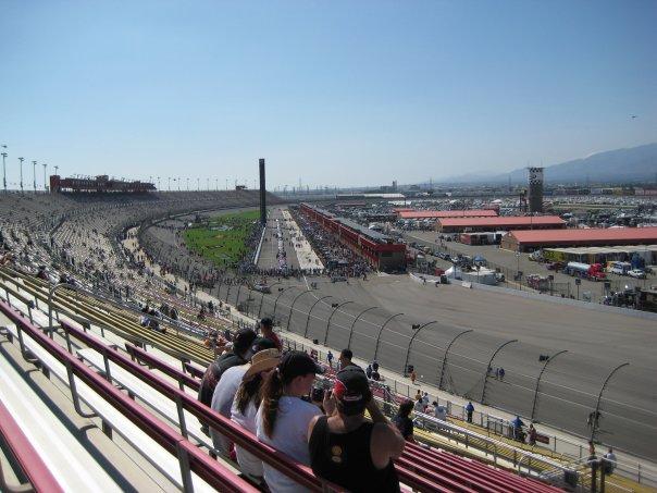 This is where I sat. right at the exit of th e pits.