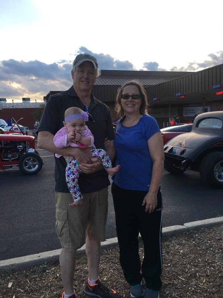 Lombard car show with Charlie