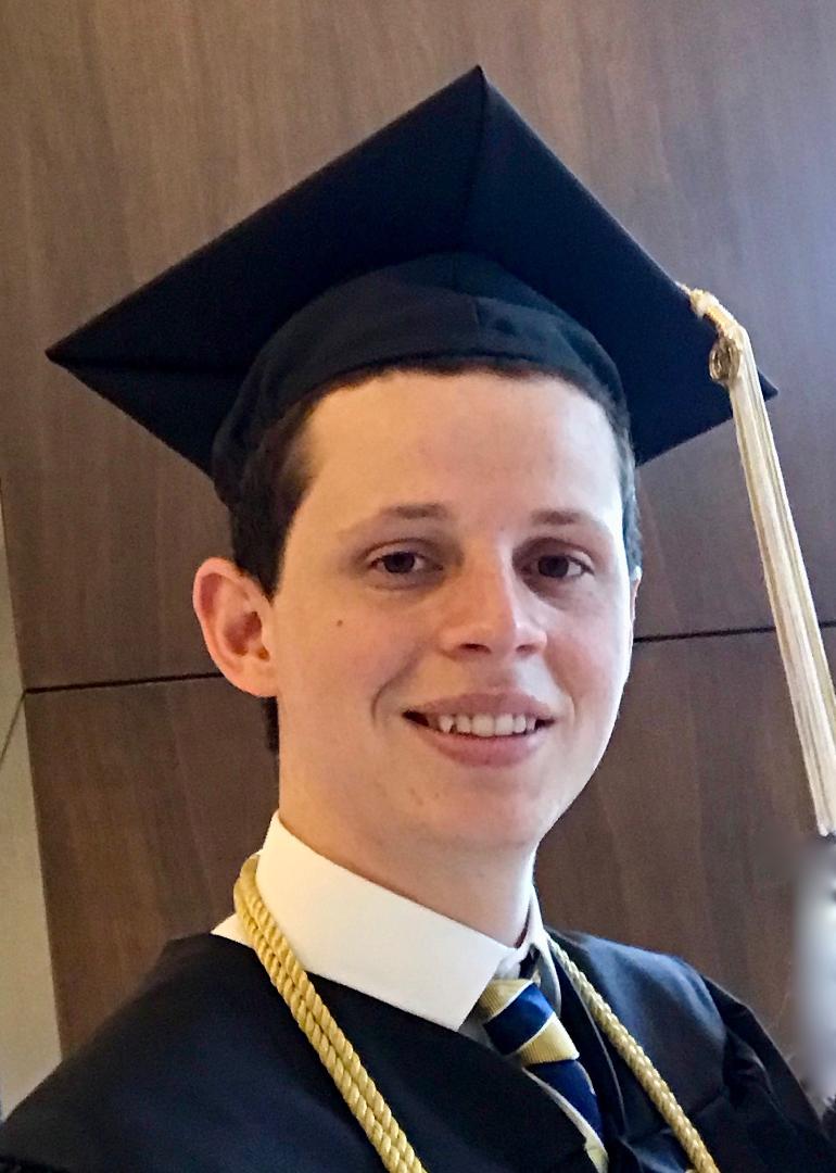 Close up of one happy graduate!
