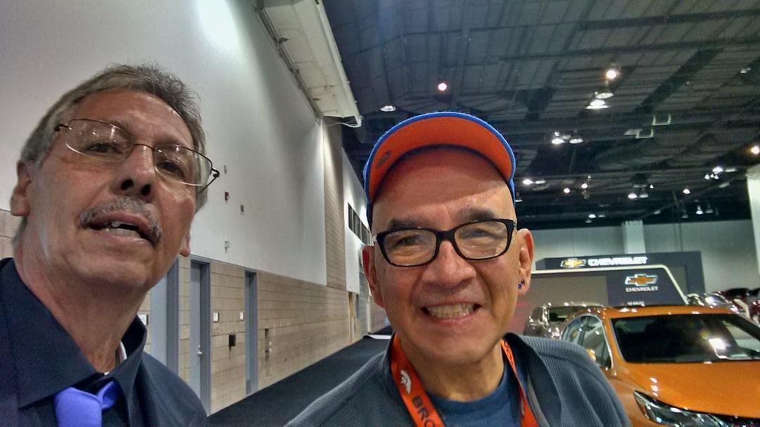 Look who I saw at the Denver Auto Show. Mapletons Alfred Quintero