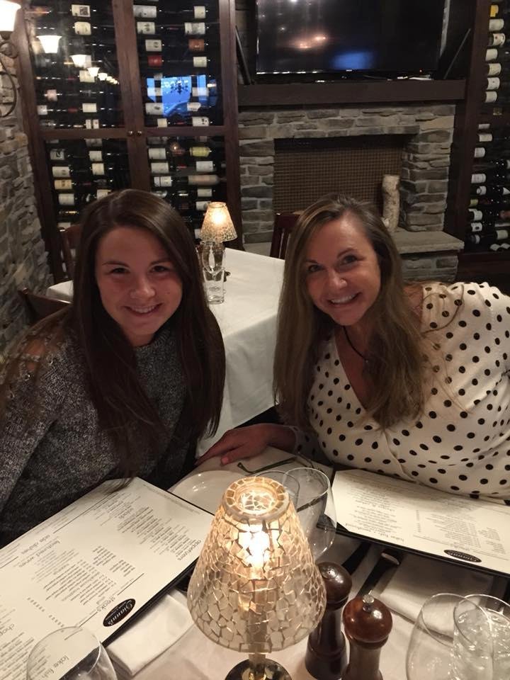 Dinner with my two favorite women on the planet.