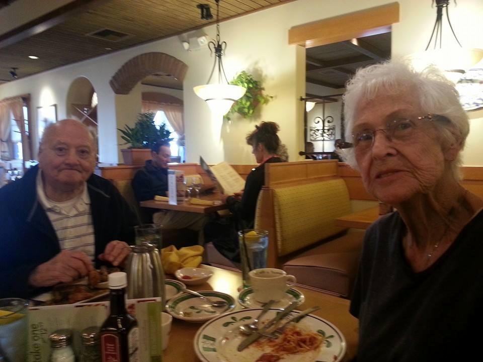 Enjoying Easter dinner with my husband and my parents....good day