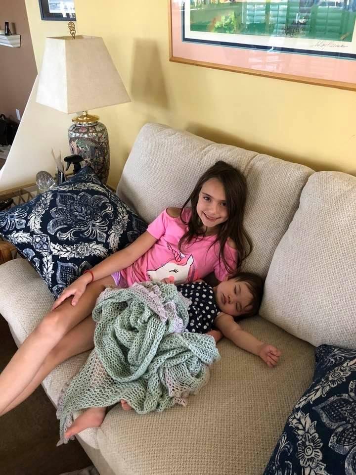 Another fun day with the Maddster and little Charlotte. I think Maddie wore Charlotte out.