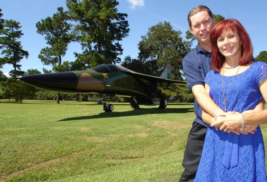 Tracey and I just after the F-111 dedication.