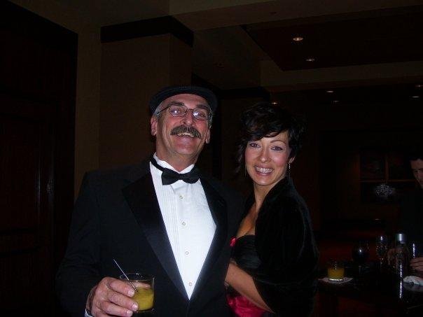 Dave Crook and his daughter