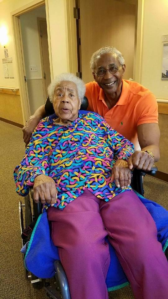 Visiting with my Mom who, God willing, will celebrate her 96th birthday this September.
