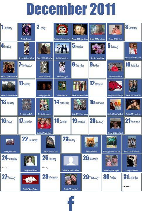 Suzanne Westbrook's album, 2011 Calendar