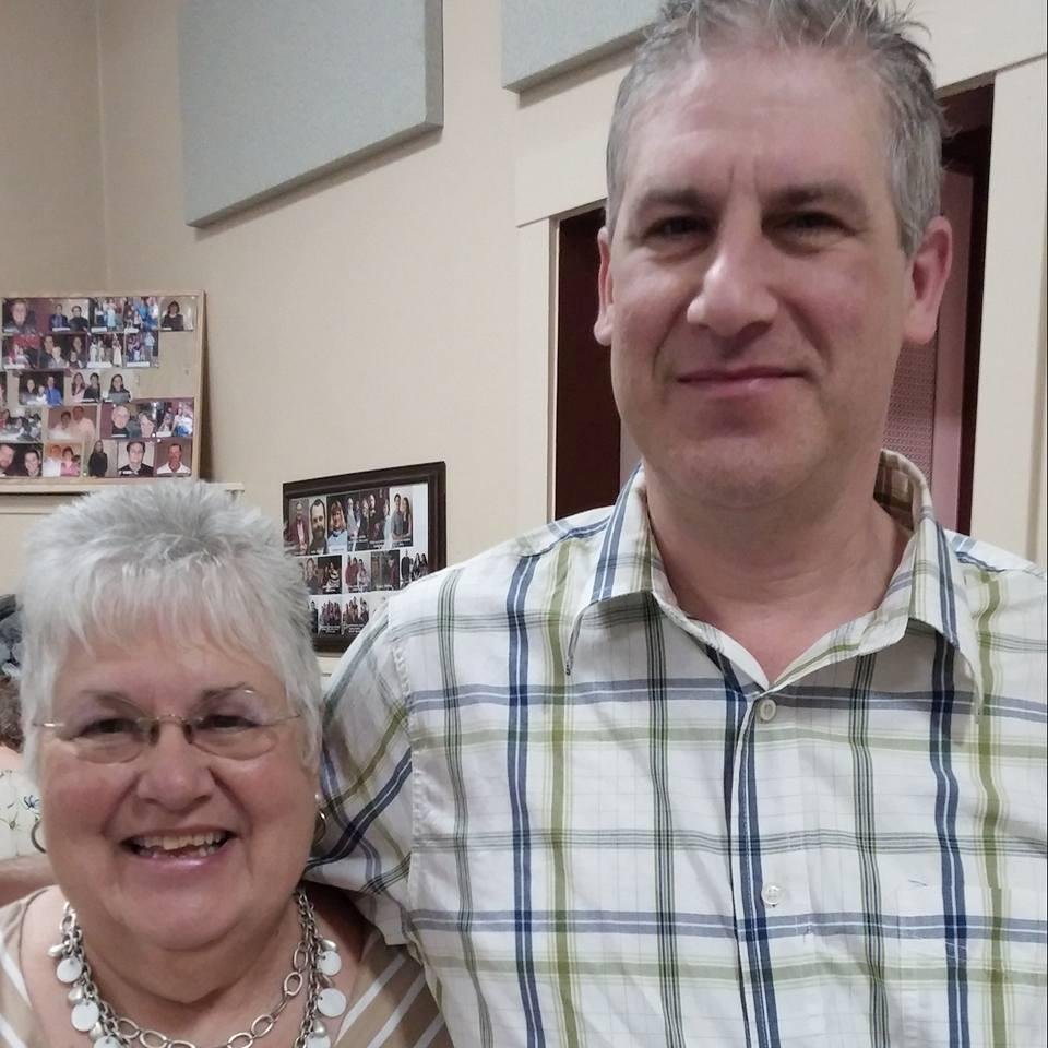 More pictures from Linda & Frank's 50th Wedding Anniversary party. My son Jerry Ligas and me