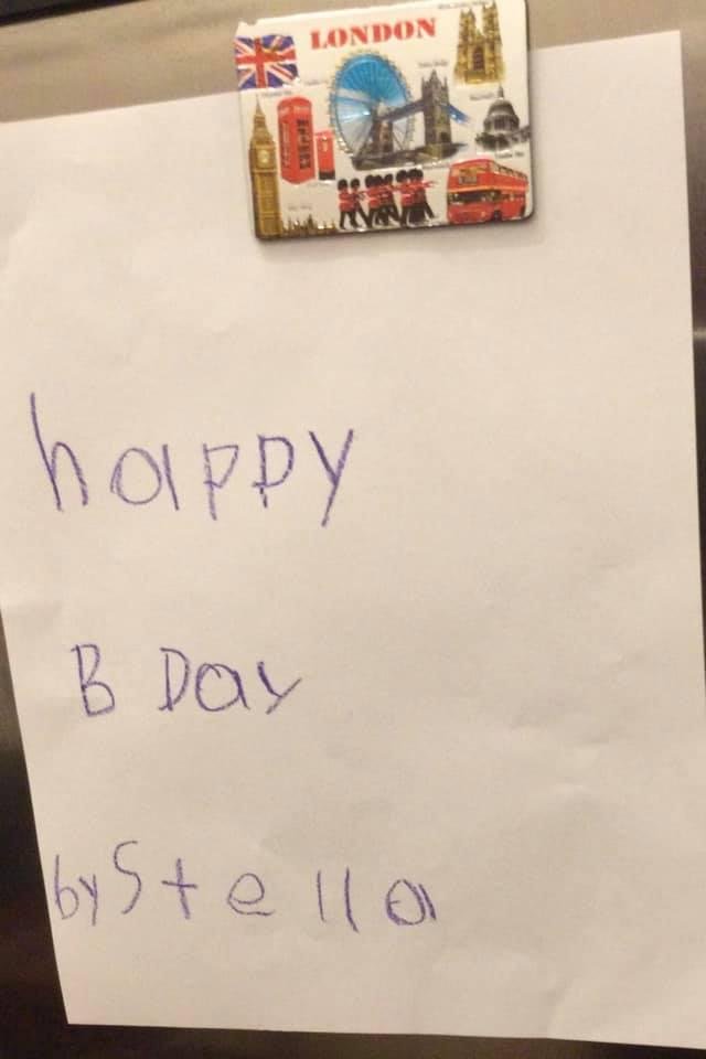 Thanks everyone for your super duper B’day wishes! This is what it is all about moving to Texas! Best B’day gift ever from the granddaughter!