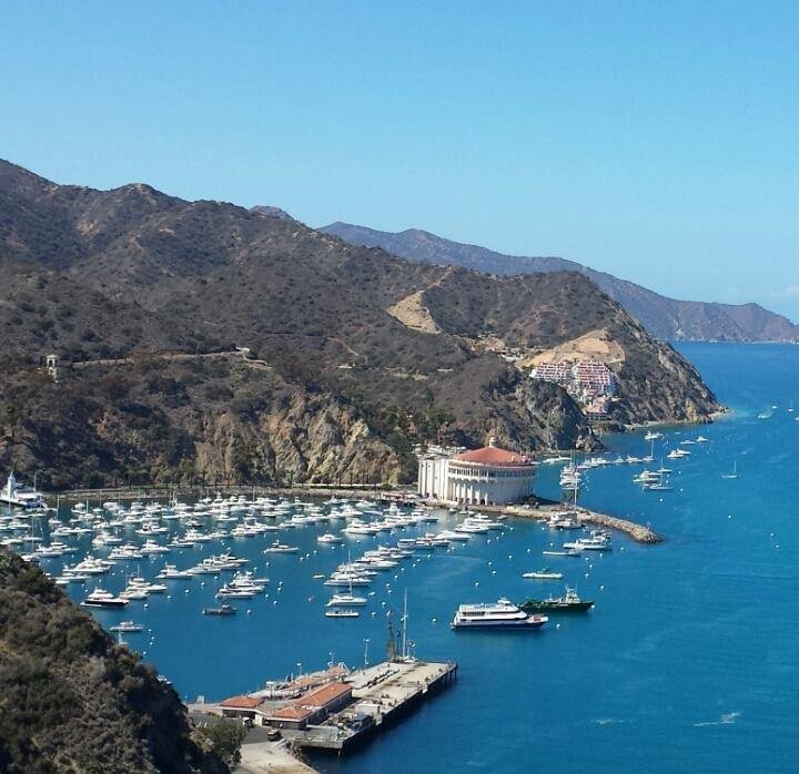 Having a great time on Catalina island celebrating our 33rd anniversary.