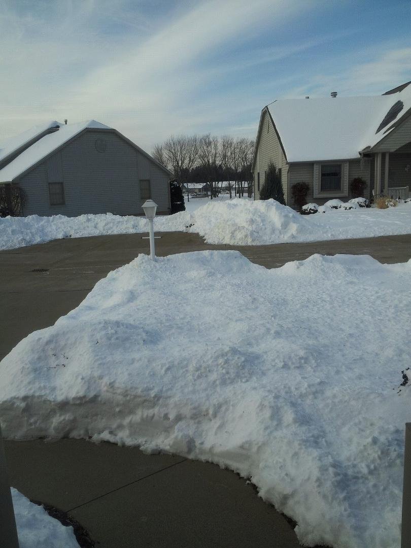 This is snow we have accumulated this past week.