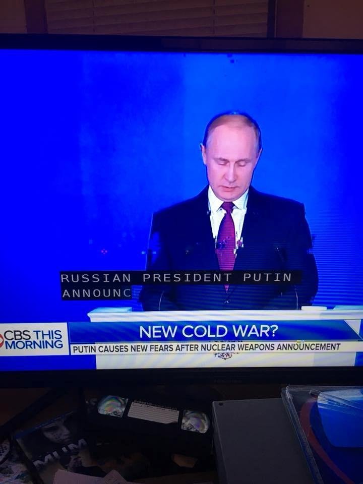 The rattling of swords now that the Russians are implicated in the active meddling in U.S. political process...Trump doesn’t need to add anything but probably will...of the leash don’t divulge to them anything! Keep gnawing