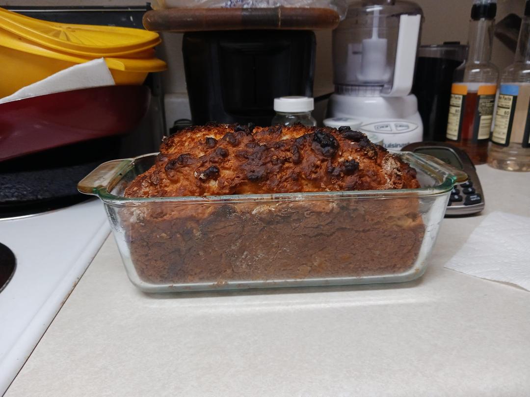 Fresh baked Irish soda bread, how about 15 minutes prep, 40 minutes in the oven.