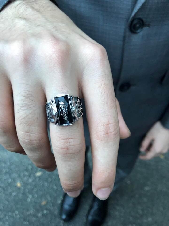 Seth received his high school senior ring! Central Catholic Senior class of 2020!!