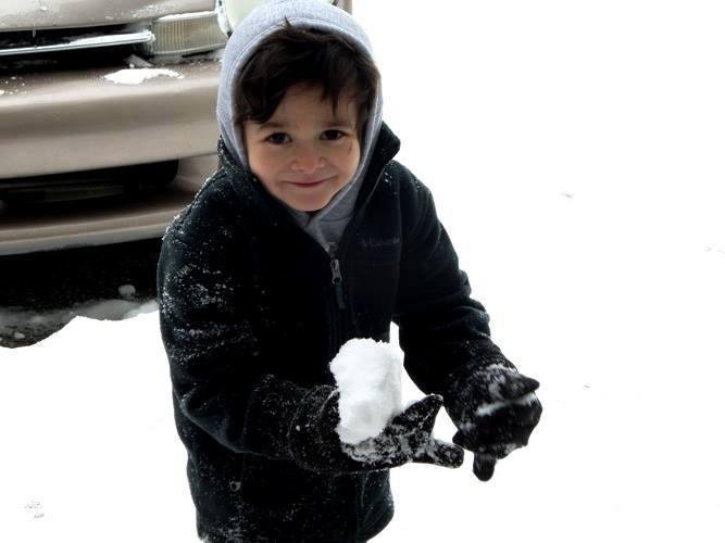 This is my Grandson Hayden playing in the snow for the first time.