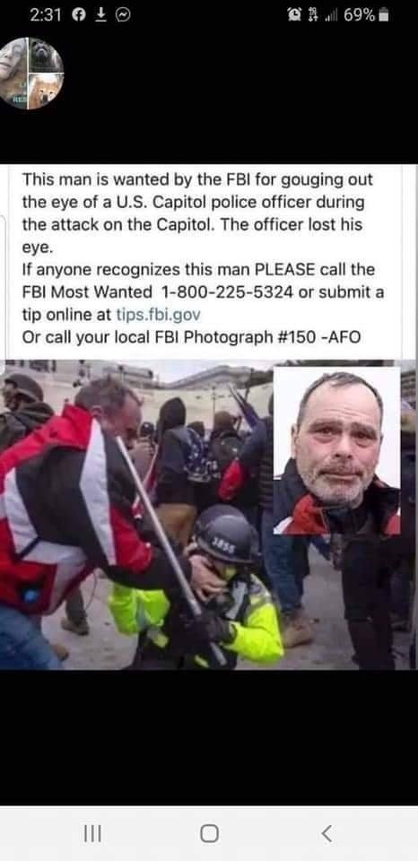 Surely this picture is clear enough. Some one has to know who this thug is.