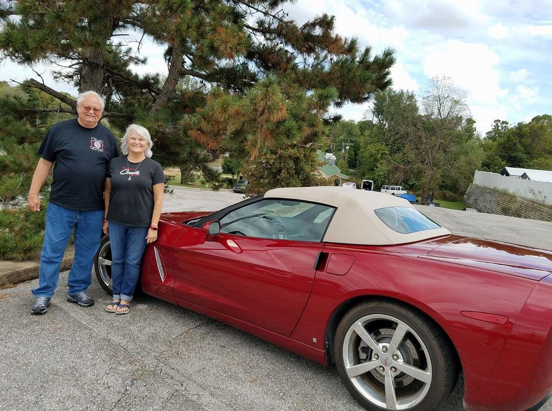 1st stop AQ Chicken in Springdale. Now on our way to Eureka Springs for the Corvette Weekend!