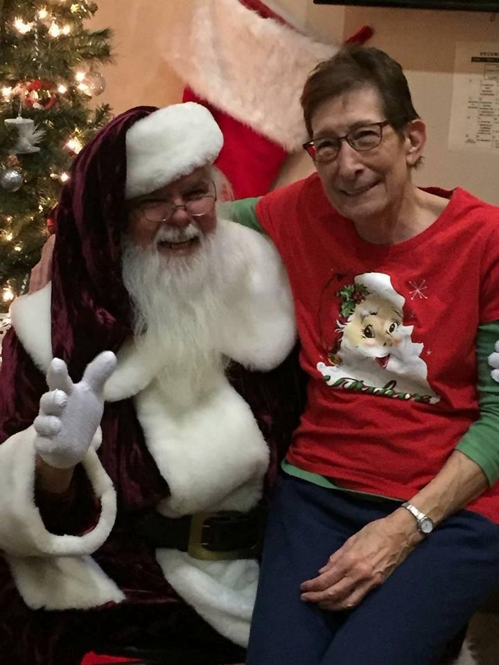 Grammy meets Santa.