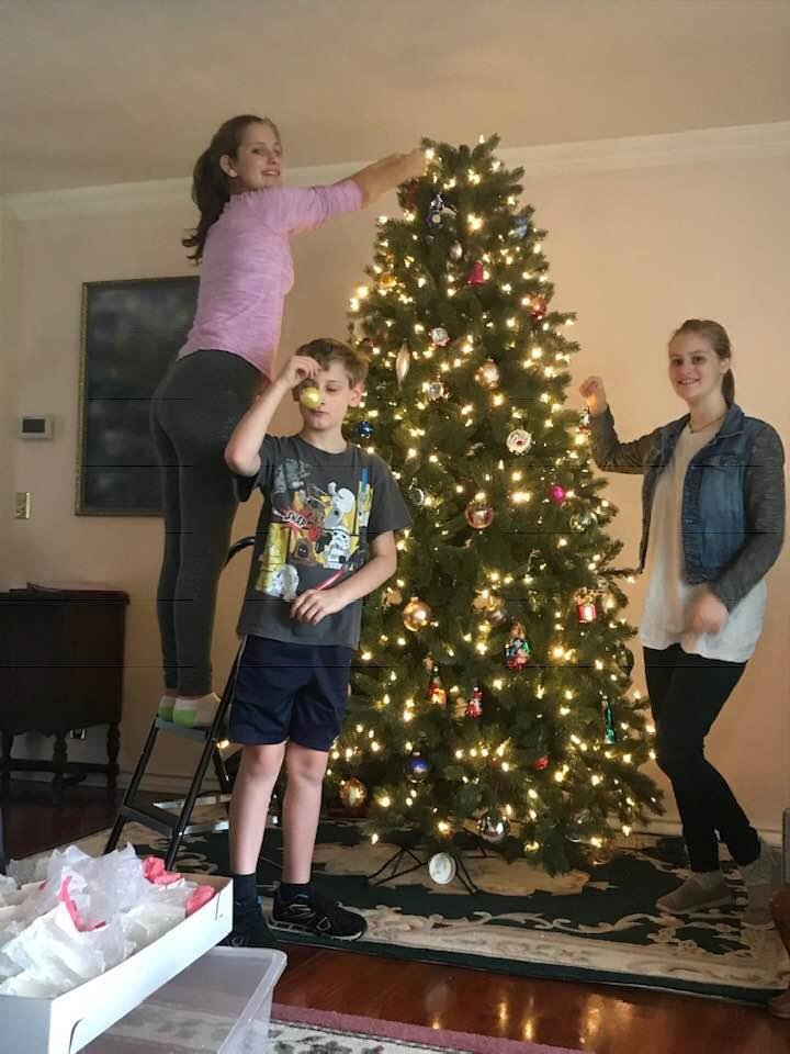 Help with decorating the tree.