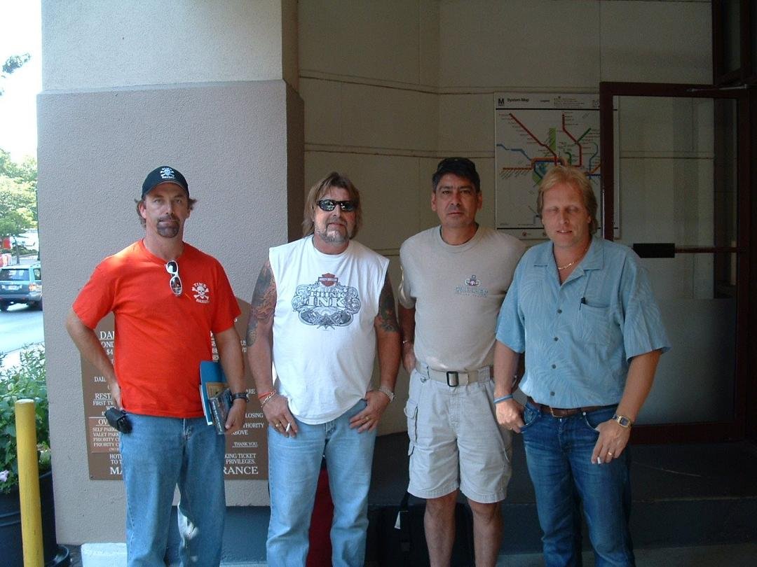 The Deadliest Catch Captains - Taken in Silver Spring, MD by Discovery Channel Headquarters -
L to R: Andy - Time Bandit / Phil - Cornelia Marie
Ralph / Sig - The Northwestern
Rest In Peace Phil