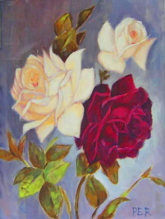 Per's very first painting at nine years old. Painted for his Mom <3