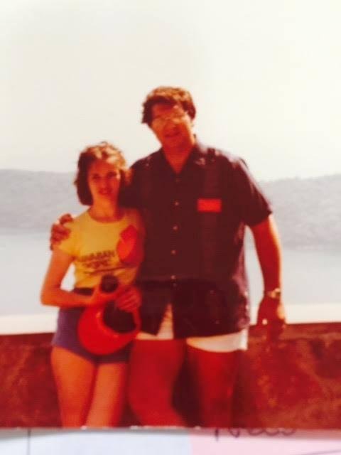 Here is my "Throwback Thursday" Blast from the Past. This is Joyce and I on an overlook over Acapulco Bay in 1982.