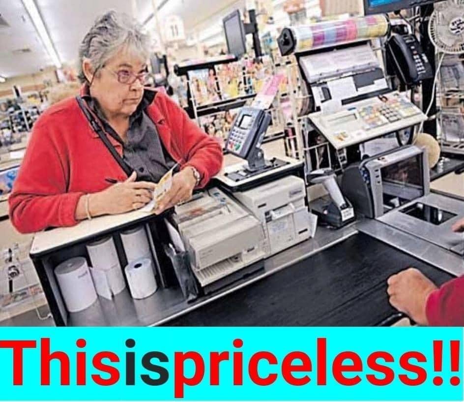 Checking out at the store, the young cashier suggested to the much older lady that she should bring her own grocery bags, because plastic bags are not good for the environment,.
The woman apologized to the young girl and ex