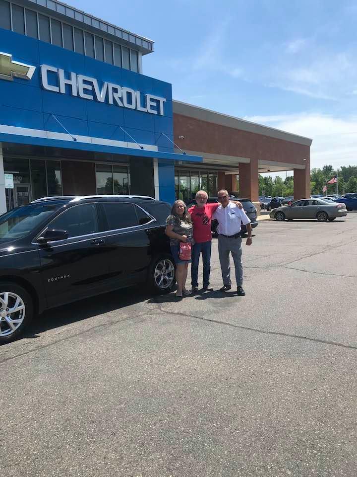 CONGRATS TO MR& MRS LEON S. ON THEIR PURCHASE OF A 2020 CHEVY EQUINOX LT AWD AND SPECIAL THANX FOR THE Continued business and for following me to the new Hudson store which is my new place of employment. 30400 Lyon Center D