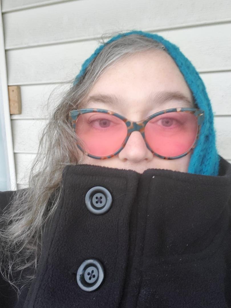 Waiting for the bus to take me to my last welfare appointment. There's light at the end of the tunnel!