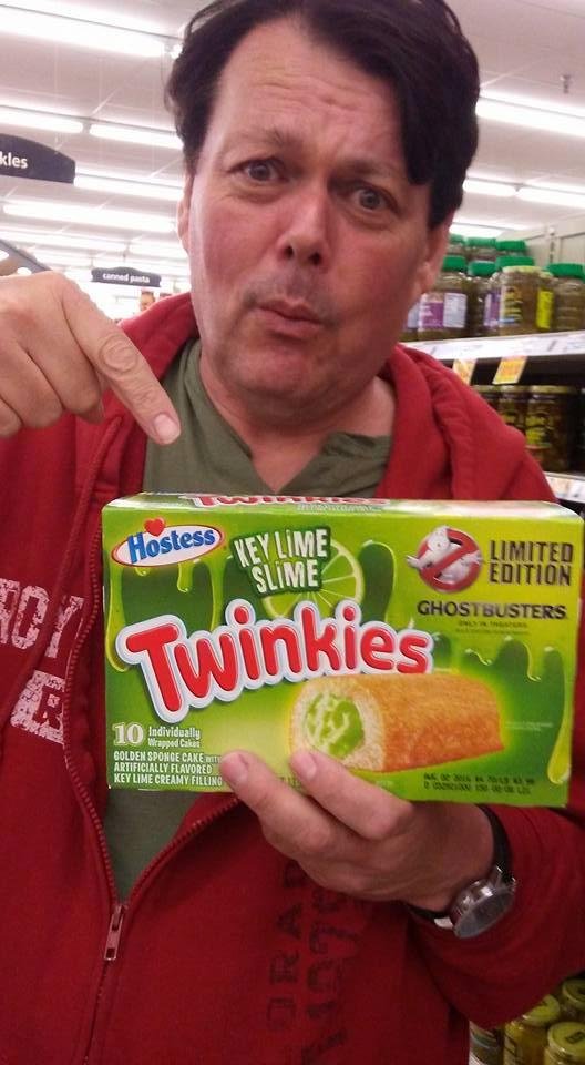 Peter discovered a new way to protect us..you just eat Greenslim.pic courtesy of his Ghostbusting partner!
We ain't afraid of no ghosts..it is the living at times that can bettlejuice you, oh wait new beverage to wash it a