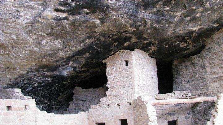 Indian houses in the clifs in Mesa Verde