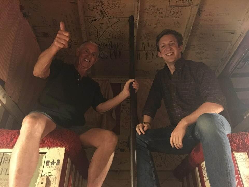 In Austin  with my son Kyle  Cheers