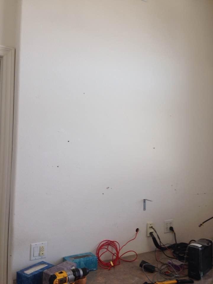 Redoing the front computer room.
