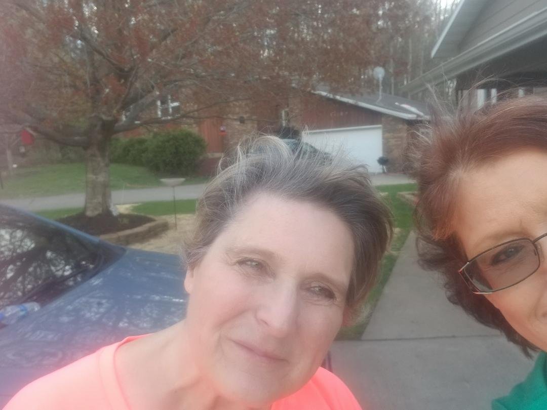 Just when I think I'm a selfie legend, I take this beauty❗⁉️😫❗
Me and my buddy, Cindy Watkins went for our weekly hike that I thought needed to be documented!!
Isn't it great to reconnect with dear lifelong friends and y