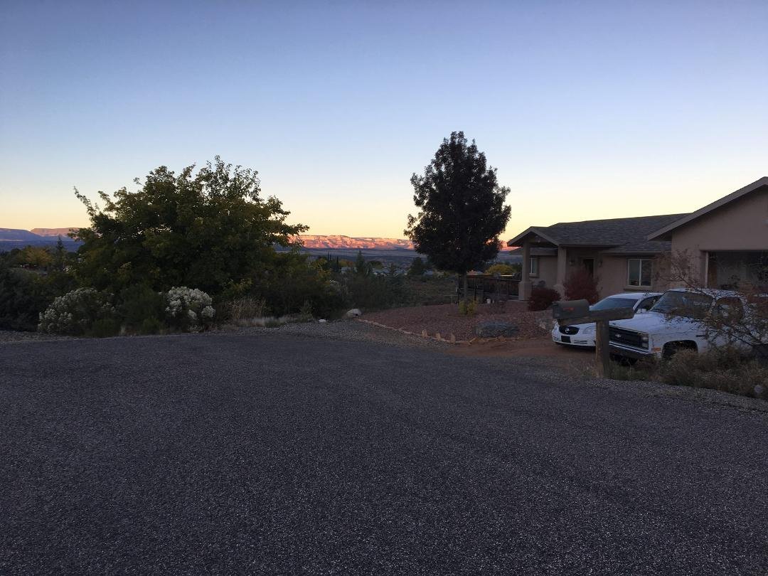 Going home on Tuesday. I've bought a new home. Pray it all goes through as planned. This is the view at sunset from the backyard.