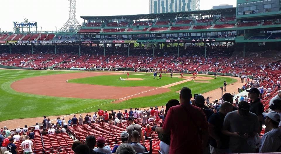 Great seats for Yanks -Sox game! Thanks Nick Michelle Amanda and Anthony for the birthday gift!