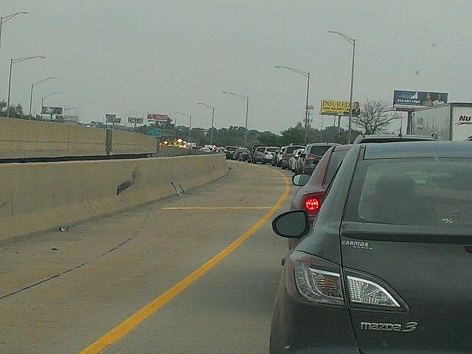 I-57 north bound. Big accident north of 147th.