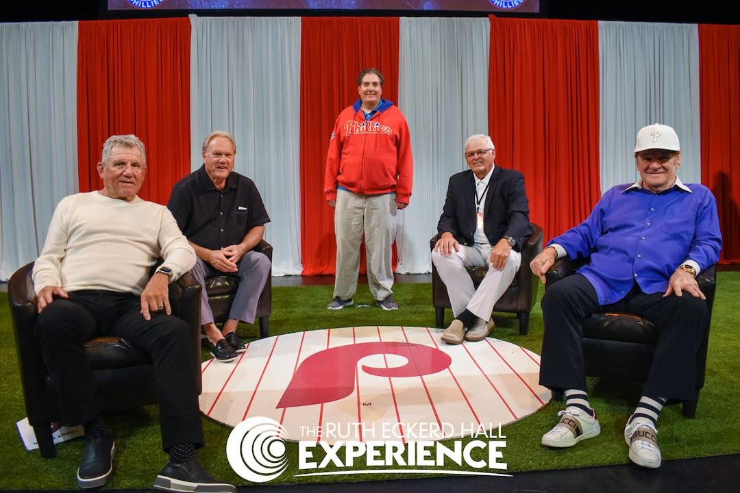 Me with Larry Bowa ,Greg Luzinski ,Bob Boone ,and Pete Rose.